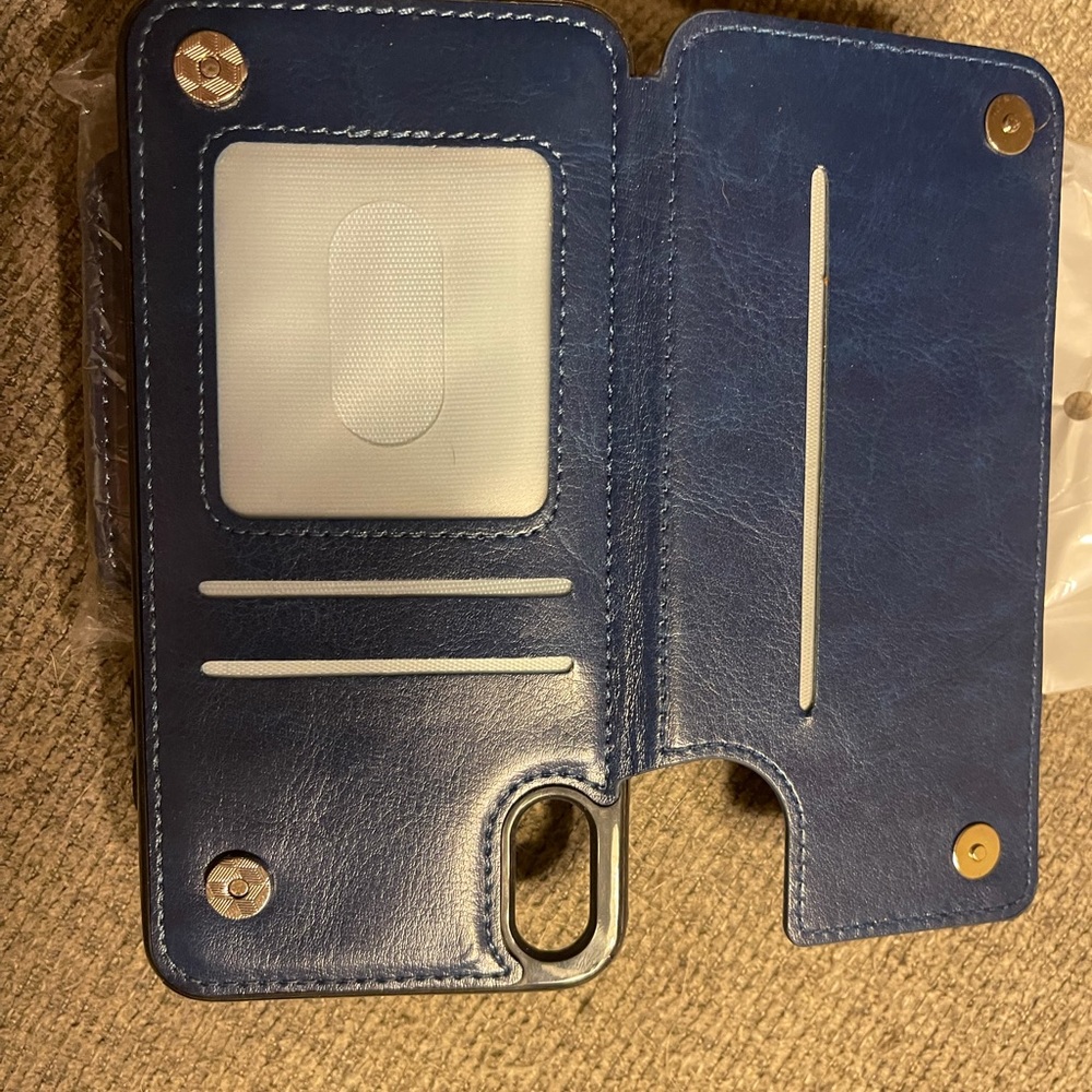IPhone XS Max Cases-Navy Wallet Cases-lot of 2 - Picture 4 of 5